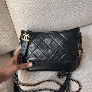 ✨ SOLD ✨ Chanel Gabrielle Small Black Hobo Bag